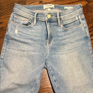 Frame Denim Le Skinny De Jeanne Light Blue Jeans
